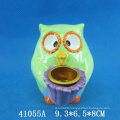 Lovely owl ceramic animal candle holder